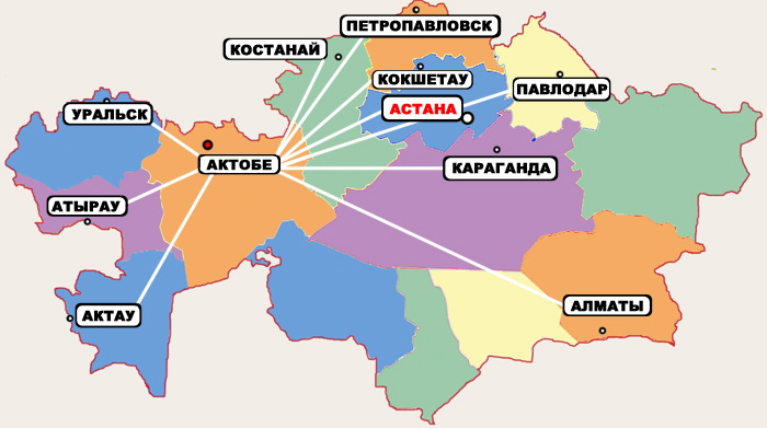 Карта представителей